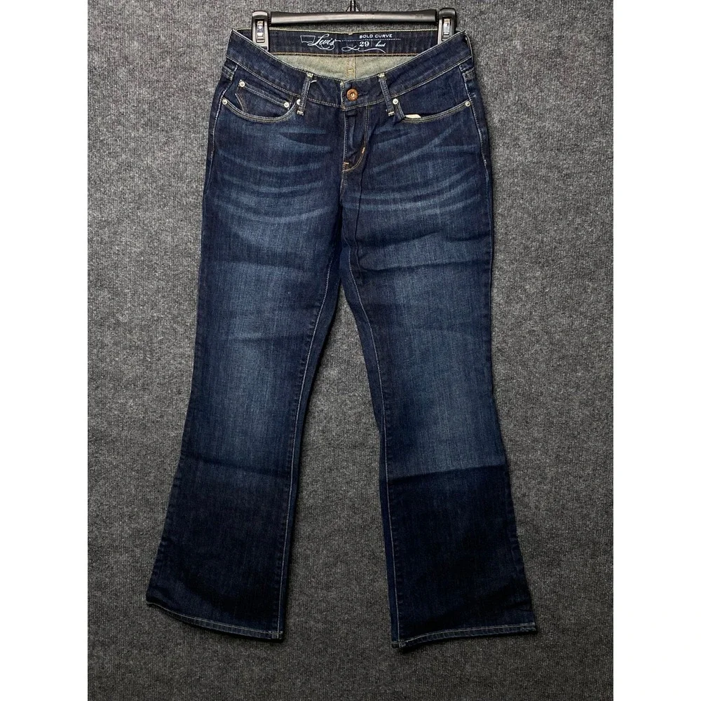 Levis‎ Bold Curve Bootcut Jeans Dark Wash Stretch Denim Womens 29 Western
